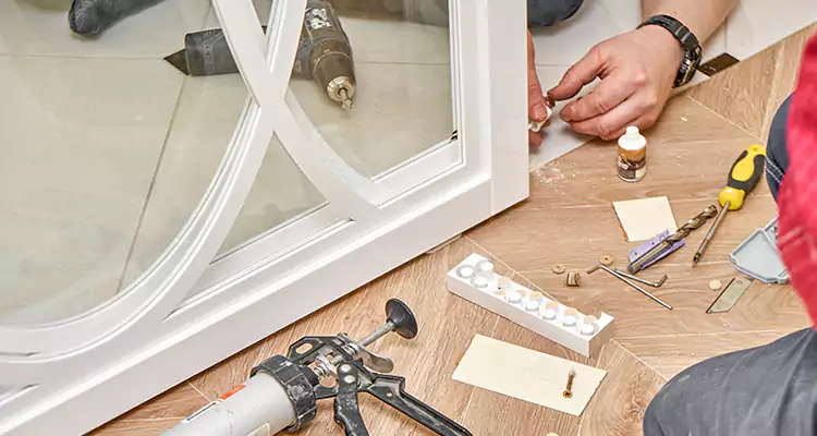 Interior Patio Door Casing Repair in Brownsville, FL